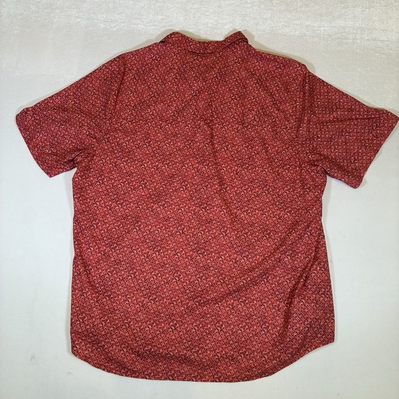 Tommy Bahama Island Zone Hawaiian Shirt Mens X Large Red Stretch Button Up - Picture 4 of 7